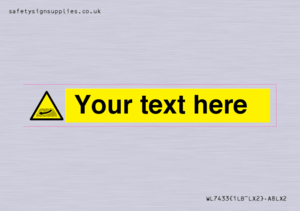 Custom Warning strong river flows